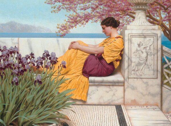 Unter der Blume, die am Ast hängt – John William Godward John William Godward 105x70