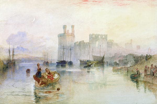 Blick auf das Schloss Carnarvon – William Turner J.M.W. Turner 105x70