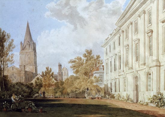 Blick auf die Kathedrale der Kirche Christi und den Garten – William Turner J.M.W. Turner 105x70