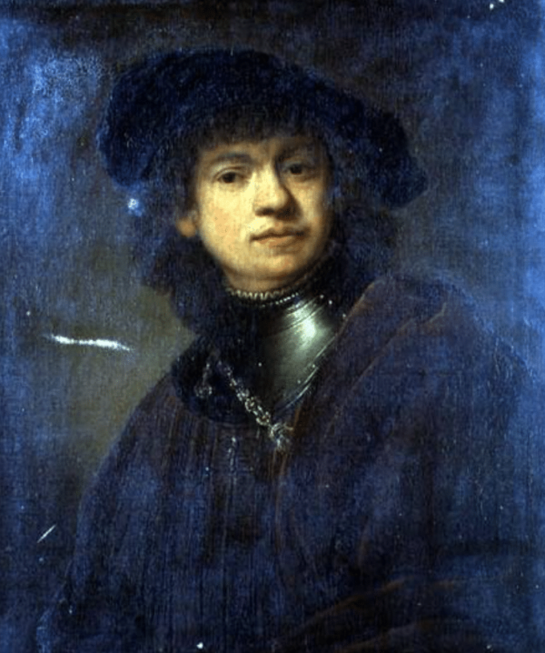 Selbstporträt (Öl auf Leinwand) – Rembrandt van Rijn Rembrandt van Rijn 70x85