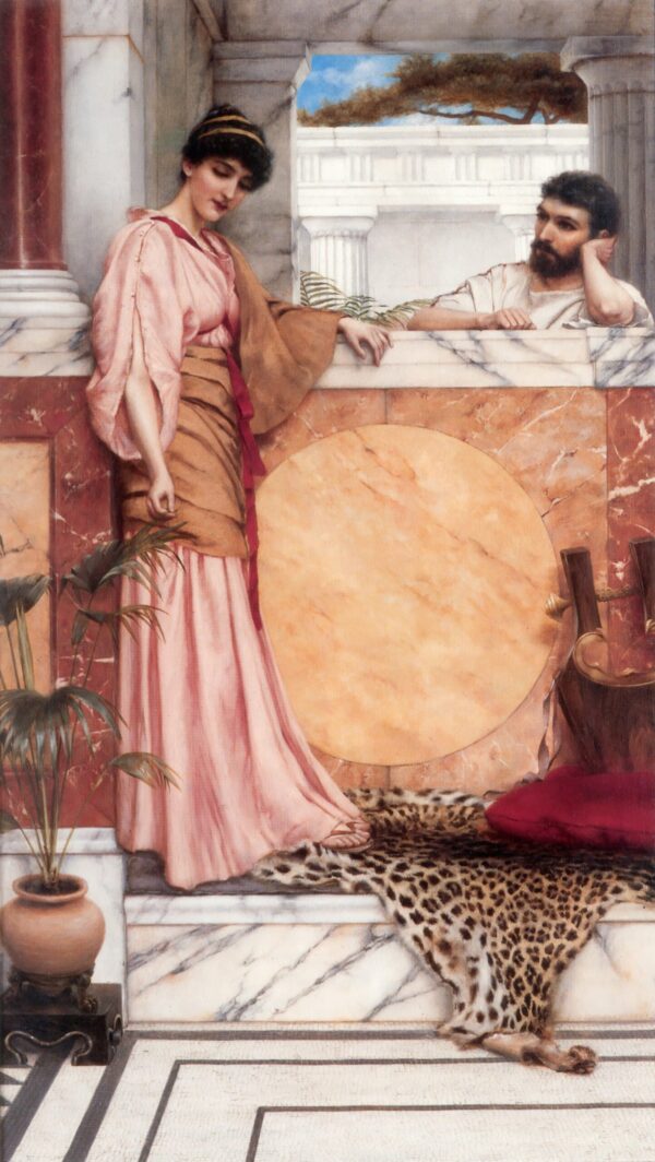 Warten auf eine Antwort – John William Godward John William Godward 70x120