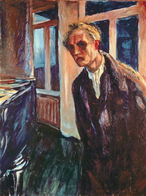 Nächtlicher Vagabund: Selbstporträt – Edvard Munch Edvard Munch 70x85