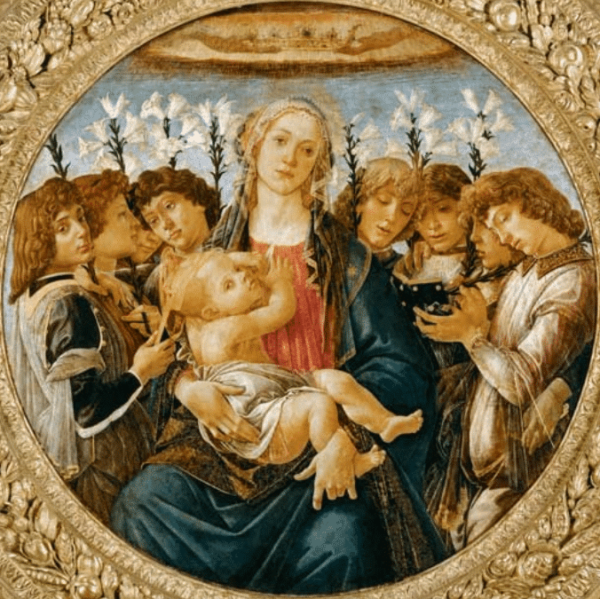 Marie mit dem Kind und dem Gesang der Engel – Sandro Botticelli Sandro Botticelli 70x70