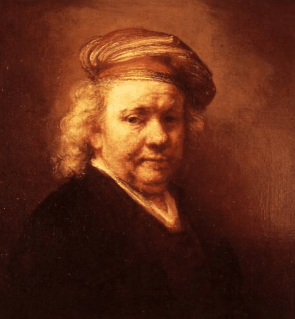 Das Selbstporträt – Rembrandt van Rijn Rembrandt van Rijn 70x70