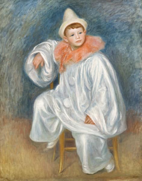 Der weiße Pierrot (Jean Renoir) – Pierre-Auguste Renoir Pierre-Auguste Renoir 70x85