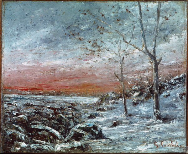 Landschaft im Winter – Gustave Courbet Gustave Courbet 85x75