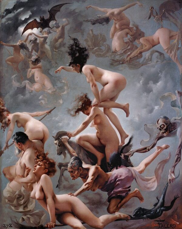 Die Hexen auf dem Weg zu ihrem Sabbat – Luis Ricardo Falero Luis Ricardo Falero