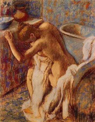 Frau beim Abtrocknen – Edgar Degas Edgar Degas 70x85