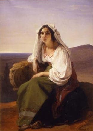 Frau aus Ciociaria (römische Bäuerin) – Francesco Hayez Francesco Hayez 70x105