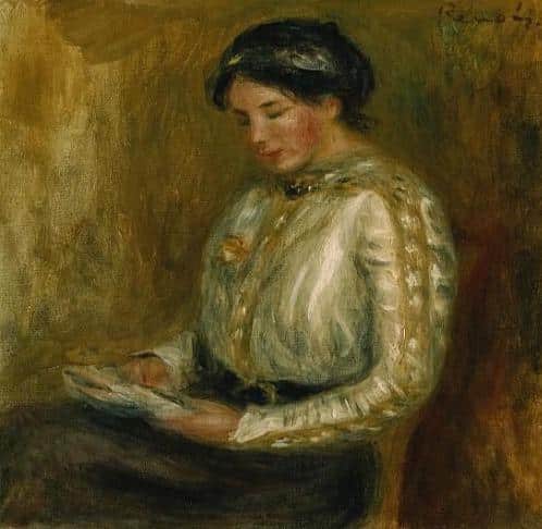 Frau, die liest – Pierre-Auguste Renoir Pierre-Auguste Renoir 70x70