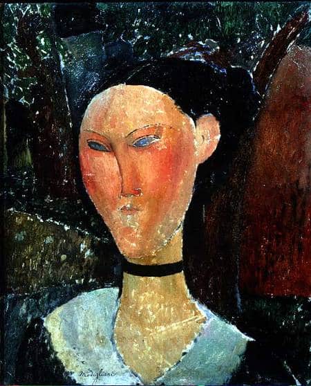 Frau mit Samthalsband – Amadeo Modigliani 70x105