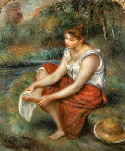 Frau, die ihre Füße wäscht – Pierre-Auguste Renoir Pierre-Auguste Renoir 70x85