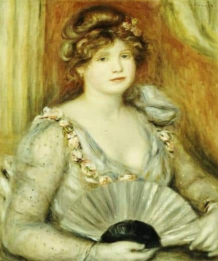 Frau mit einem Fächer – Pierre-Auguste Renoir Pierre-Auguste Renoir 70x85