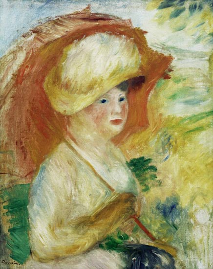 Frau mit Sonnenschirm – Pierre-Auguste Renoir Pierre-Auguste Renoir 70x85