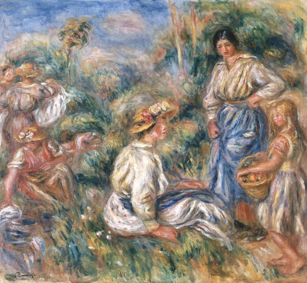 Frau in einer Landschaft – Pierre-Auguste Renoir Pierre-Auguste Renoir 70x70