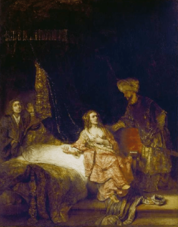 Joseph und die Frau des Potiphar – Rembrandt van Rijn Rembrandt van Rijn 70x85