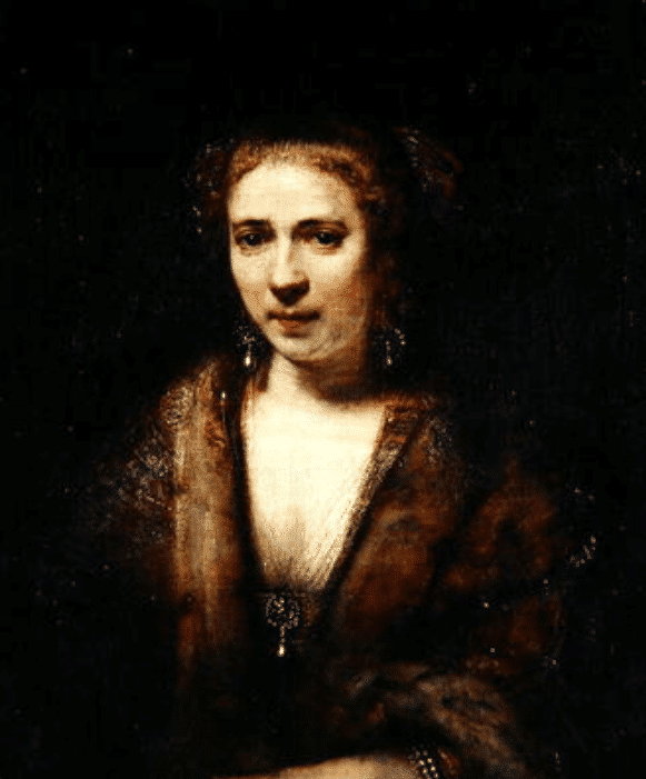 Porträt von Hendrikje Stoffels – Rembrandt van Rijn Rembrandt van Rijn 70x85