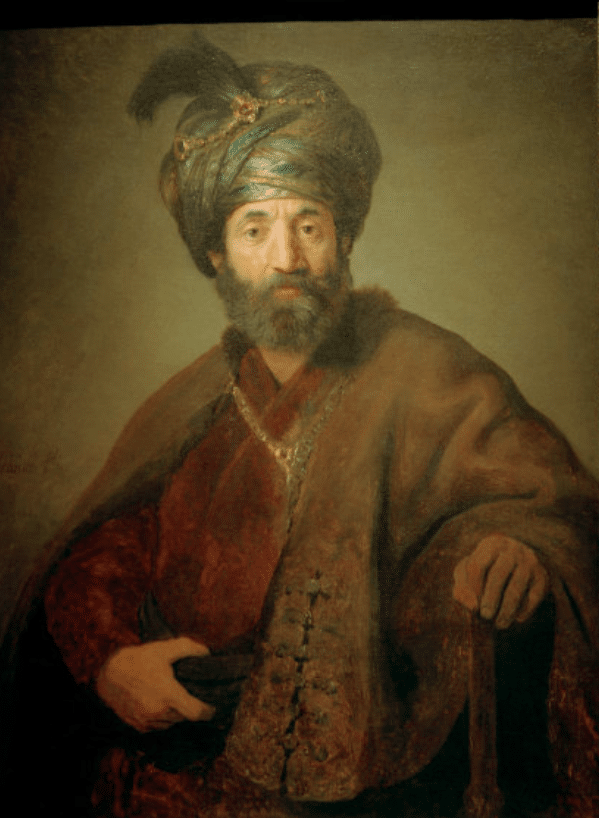 Mann im orientalischen Kostüm – Rembrandt van Rijn Rembrandt van Rijn 70x105