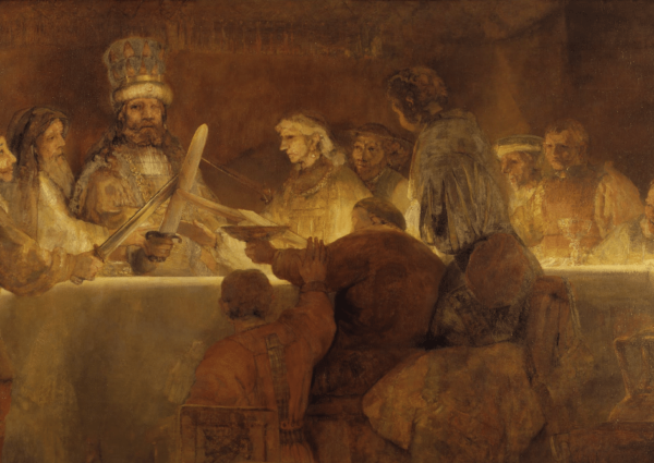 Die Verschwörung des Claudius Civilis – Rembrandt van Rijn Rembrandt van Rijn 105x70