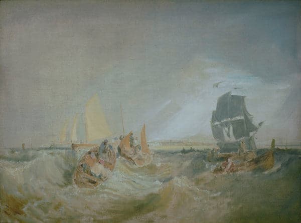 Schifffahrt in der Themsemündung – William Turner J.M.W. Turner 85x75