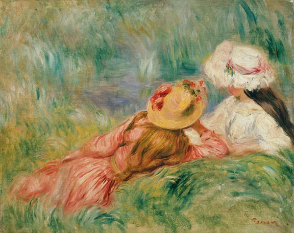 Junge Mädchen am Wasser – Pierre-Auguste Renoir Pierre-Auguste Renoir 85x75