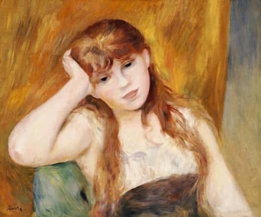 Junge blonde Frau – Pierre-Auguste Renoir Pierre-Auguste Renoir 85x75