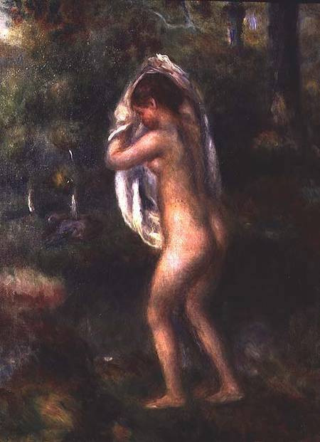 Junge Frau beim Ausziehen – Pierre-Auguste Renoir Pierre-Auguste Renoir 70x105