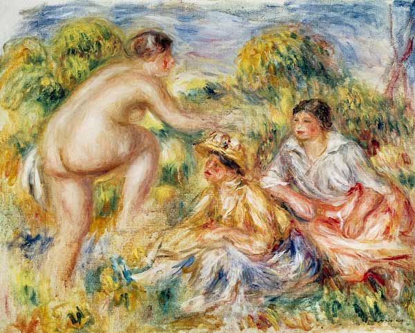 Junge Mädchen auf dem Land – Pierre-Auguste Renoir Pierre-Auguste Renoir 85x75